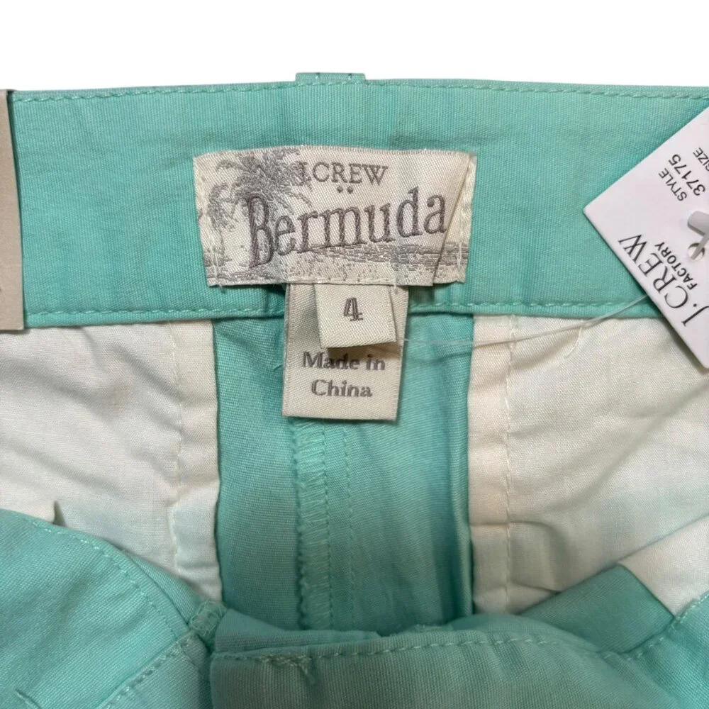 J. Crew Bermuda Stretch Chino City Fit Women's Shorts‎ NWT